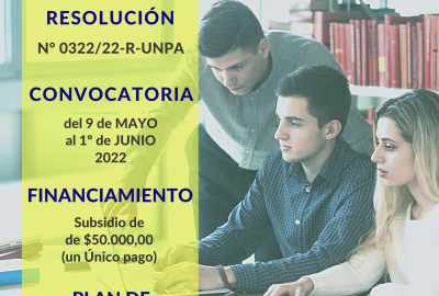 Becas Estímulo Formación Postgrado UNPA 2022