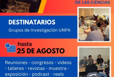 Flyer convocatoria Promoción de Reuniones Científicas y Divulgación de las Ciencias