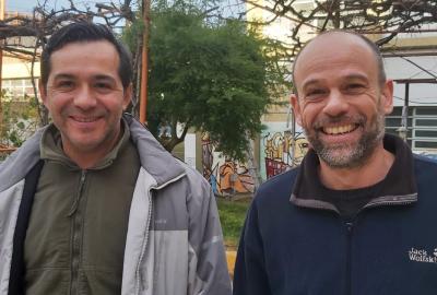 El prof. Pablo Delgaado Dodds junto al Dr. Sebastián Klinke