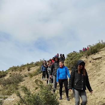 Caminata hacia Los Vagones